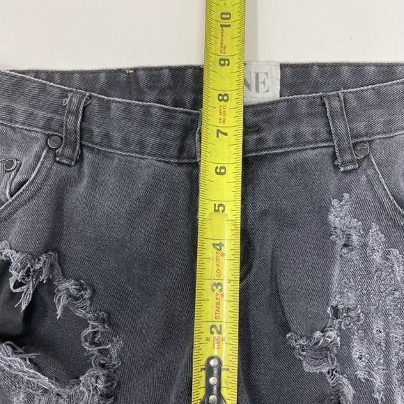One Teaspoon Black Distressed Jeans - Picture 10 of 12